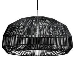 Woondecoratie Winkel 35 Ay Illuminate Hanglamp Nama 1 Zwart Rotan ø72cm