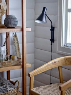 Bloomingville Edil Wandlamp - Zwart -Woondecoratie Winkel bloomingville edil wandlamp zwart 3