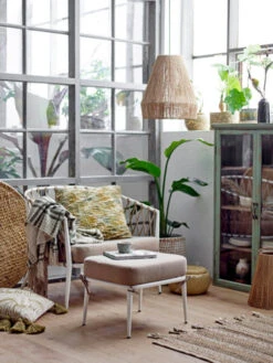 Bloomingville Isser Kussen - Groen -Woondecoratie Winkel bloomingville isser kussen groen 3