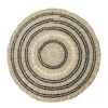 Bloomingville Placemats Zeegras - Zwart/naturel- Set Van 6 Stuks -Woondecoratie Winkel bloomingville placemats zeegras zwart naturel set