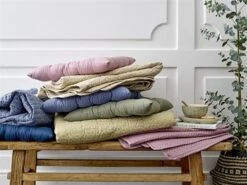 Bloomingville Plaid Blauw 200x140cm -Woondecoratie Winkel bloomingville plaid blauw 200x140cm 3