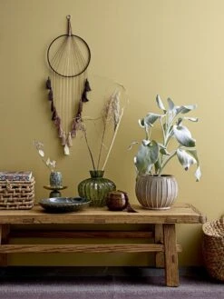 Bloomingville Schaal Keramiek - Groen -Woondecoratie Winkel bloomingville schaal keramiek groen 3