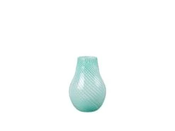 Broste Copenhagen Ada Vaas Crossstripe Turquoise - 14485072