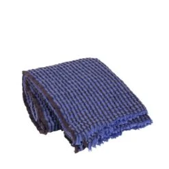 Woondecoratie Winkel -Woondecoratie Winkel broste copenhagen linda plaid blauw 130x180cm 1