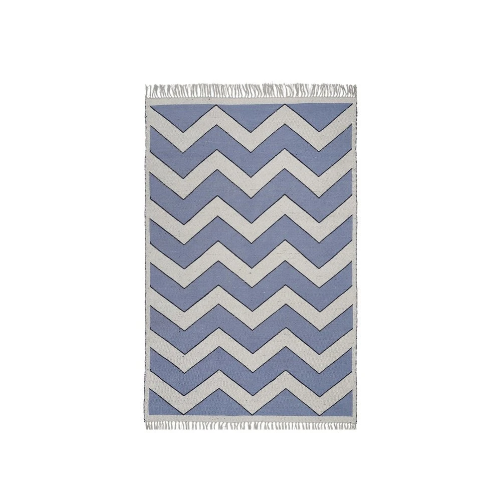 Broste Copenhagen Noah Vloerkleed Blauw 140x200cm - 70070339 4 Broste Copenhagen Noah Vloerkleed Blauw 140x200cm - 70070339 - Afbeelding 2