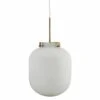 House Doctor Ball Hanglamp Wit Glas -Woondecoratie Winkel house doctor ball hanglamp wit glas