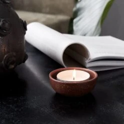 House Doctor Diva Schaal Burnt Henna ø8,5x3,5cm -Woondecoratie Winkel house doctor diva schaal burnt henna o85x35cm 3