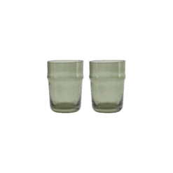 House Doctor Rain Glazen Groen Set Van 6 Stuks 10,5cm - 262681013