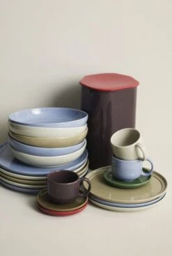 Hubsch Amare Dinerborden Bruin Set Van 6 Stuks - 211713 -Woondecoratie Winkel hubsch amare dinerborden bruin set van 6 stuks 211 3