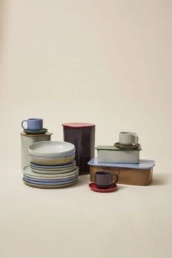 Hubsch Amare Dinerborden Bruin Set Van 6 Stuks - 211713 -Woondecoratie Winkel hubsch amare dinerborden bruin set van 6 stuks 211 5