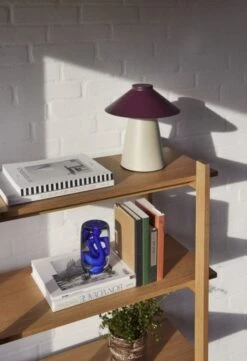 Hubsch Chipper Tafellamp Zand/burgundy - 961615 -Woondecoratie Winkel hubsch chipper tafellamp zand burgundy 961615 3