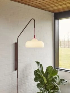 Hubsch Current Wandlamp Rood/bruin - 961617 -Woondecoratie Winkel hubsch current wandlamp rood bruin 961617 1