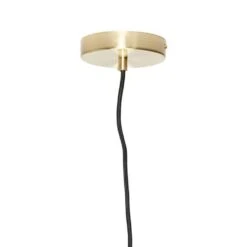 Hubsch Hanglamp Smoke Glas Met Messing Detail -Woondecoratie Winkel hubsch hanglamp smoke glas met messing detail 1