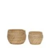 Hubsch Luxe Manden Set Van 2 Stuks - 171701 -Woondecoratie Winkel hubsch luxe manden set van 2 stuks 171701