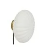 Hubsch Wandlamp Metaal/glas - Messing/opal -Woondecoratie Winkel hubsch wandlamp metaal glas messing opal