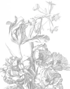 KEK Amsterdam Behangpaneel Engraved Flowers