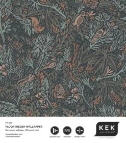 KEK Amsterdam Botanisch Patroon Behang 100x280cm FR-021 12 KEK Amsterdam Botanisch Patroon Behang 100x280cm FR-021 -Woondecoratie Winkel kek amsterdam botanisch patroon behang 100x280cm f 4