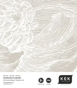 KEK Amsterdam Engraved Bloemen Behang WP-746 Grijs 300x280cm -Woondecoratie Winkel kek amsterdam engraved bloemen behang wp 746 grijs 3