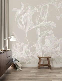 KEK Amsterdam Engraved Bloemen Behang WP-746 Grijs 300x280cm -Woondecoratie Winkel kek amsterdam engraved bloemen behang wp 746 grijs 4