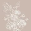 KEK Amsterdam Engraved Bloemen Behang Zand WP-754 200x280cm -Woondecoratie Winkel kek amsterdam engraved bloemen behang zand wp 754