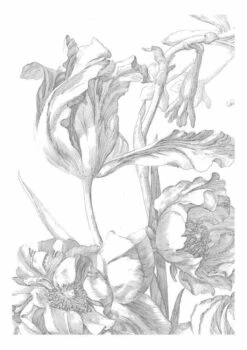 KEK Amsterdam Engraved Flowers Behang
