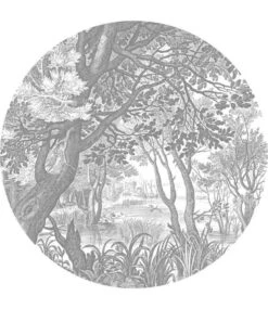 KEK Amsterdam Engraved Landscapes Cirkelbehang CK-044 - ø190cm