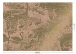 KEK Amsterdam Engraved Landscapes Goud Behang MW-039 - 400x280cm