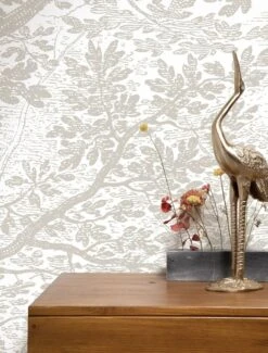 KEK Amsterdam Engraved Landschappen Behang Grijs WP-776- 400x280cm -Woondecoratie Winkel kek amsterdam engraved landschappen behang grijs w 9