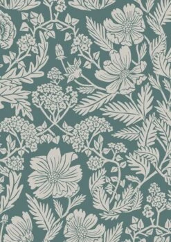 KEK Amsterdam Getekende Bloemen Behang 100x280cm - FR-001