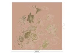 KEK Amsterdam Golden Age Flowers Goud Behang MW-047 - 300x280cm