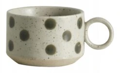 Nordal Grainy Theemokken Zand/groen Set Van 4 Stuks - 57037