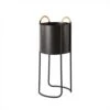 OYOY Maki Plantenbak Hoog Zwart - L300331 -Woondecoratie Winkel oyoy maki plantenbak hoog zwart l300331