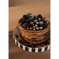 OYOY Toppu Schaal L Zwart/wit - L10157 -Woondecoratie Winkel oyoy toppu schaal l zwart wit l10157 2