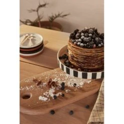 OYOY Toppu Schaal L Zwart/wit - L10157 -Woondecoratie Winkel oyoy toppu schaal l zwart wit l10157 3