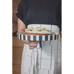 OYOY Toppu Schaal L Zwart/wit - L10157 -Woondecoratie Winkel oyoy toppu schaal l zwart wit l10157 8