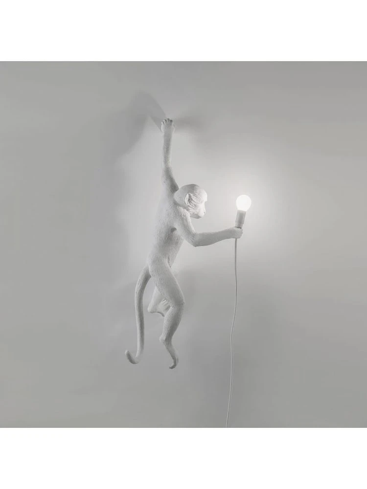 Seletti Monkey Lamp Hanging Left - Wit 5 Seletti Monkey Lamp Hanging Left - Wit - Afbeelding 3