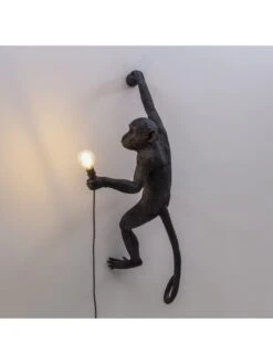 Seletti Monkey Lamp Hanging Right - Zwart -Woondecoratie Winkel seletti monkey lamp hanging right zwart 2