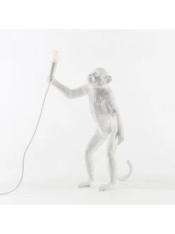 Seletti Monkey Lamp Standing - Wit 14 Seletti Monkey Lamp Standing - Wit -Woondecoratie Winkel seletti monkey lamp standing wit 2